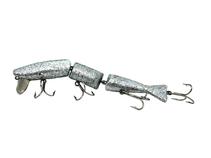 Radtke's Pike Triple Jointed Minnow, Repainted Silver Flake Color