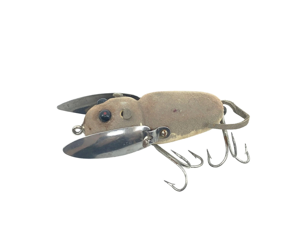 Heddon Crazy Crawler 2100, GM Grey Mouse Color w/Brush Box