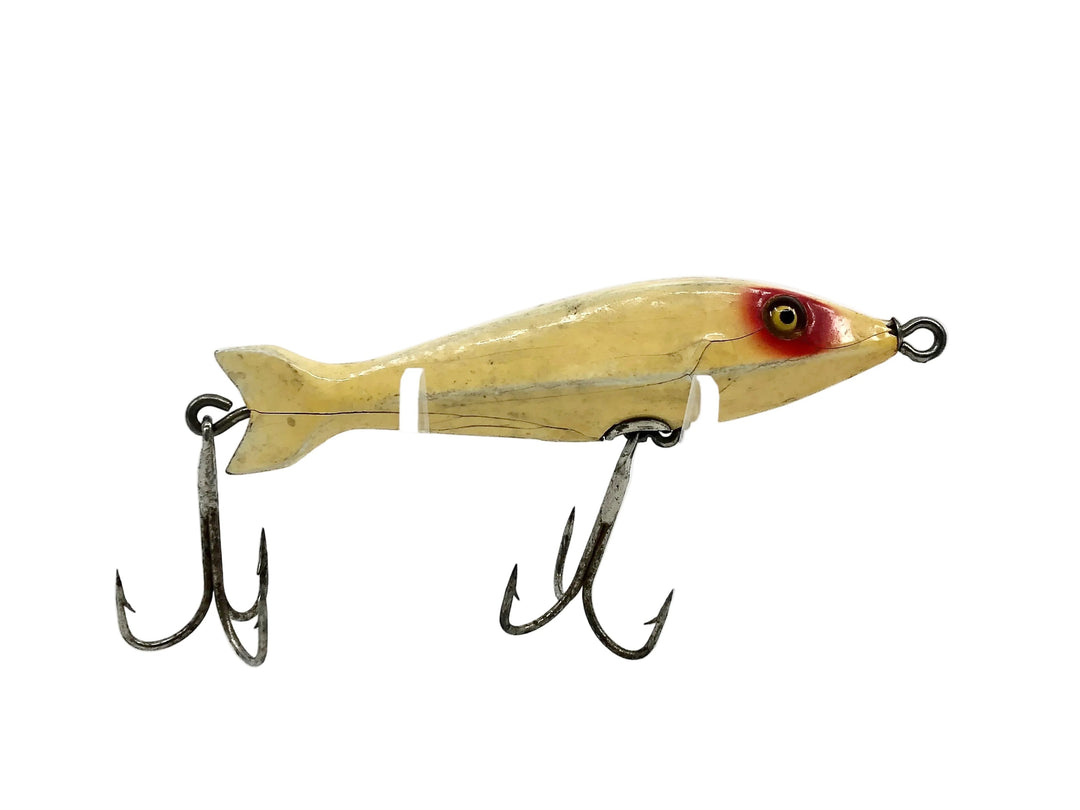Heddon #600 Saltwater Special (Big Joe), #2 Red Eye/White Color