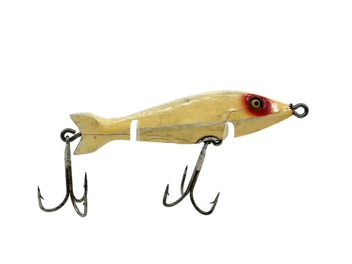 Heddon #600 Saltwater Special (Big Joe), #2 Red Eye/White Color