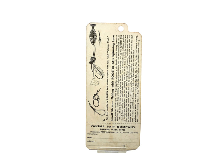 Worden's Rooster Tail 1/8oz, PBRT Pink Rainbow Trout Color