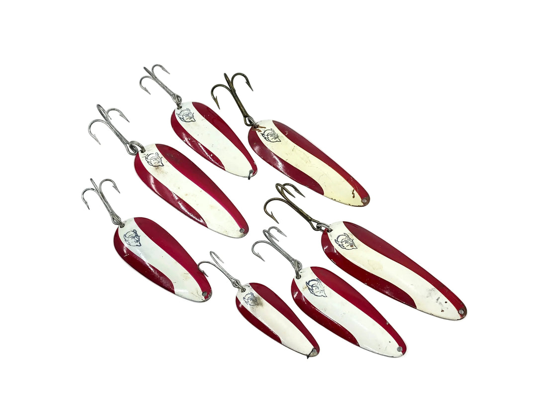 Vintage Eppinger Dardevle Spoon 7 Pack