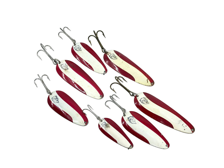 Vintage Eppinger Dardevle Spoon 7 Pack