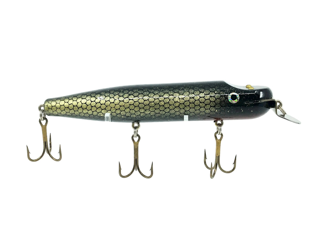 Grim Reaper Straight Musky Pikie 2000-S, Black/Gold Scale Color