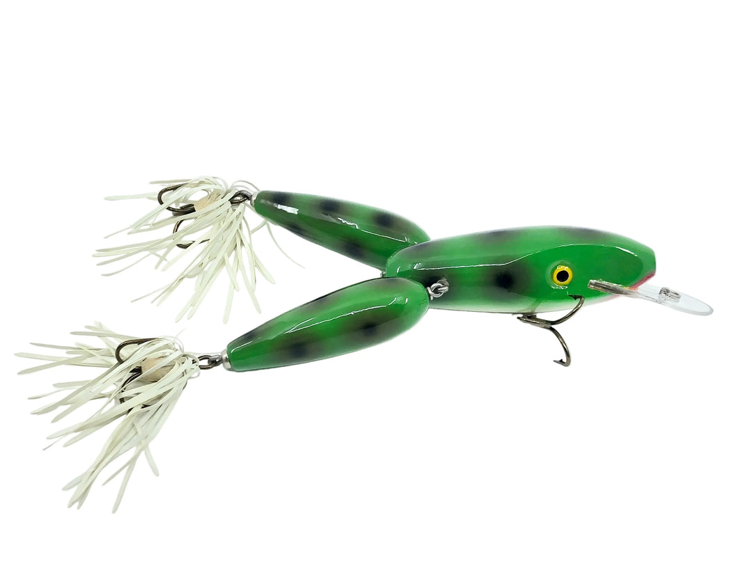 Luhr Jensen Ozark-Mountain Big Game Wood Frog 7", Green Frog Color