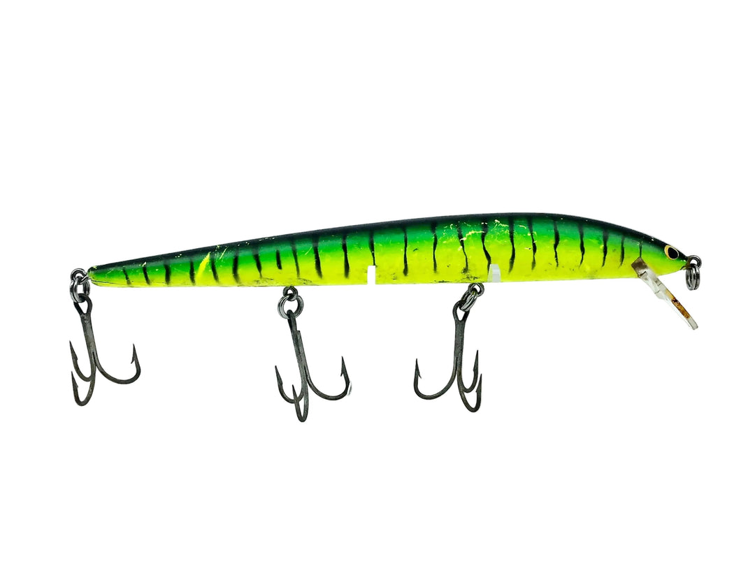 Bagley Bang-O-Lure #7 7-#116, Black Stripes on Green/Chartreuse Color