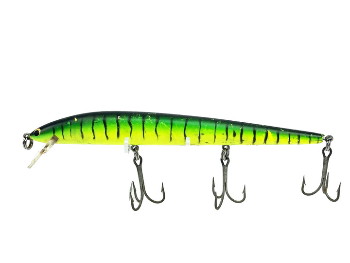 Bagley Bang-O-Lure #7 7-#116, Black Stripes on Green/Chartreuse Color