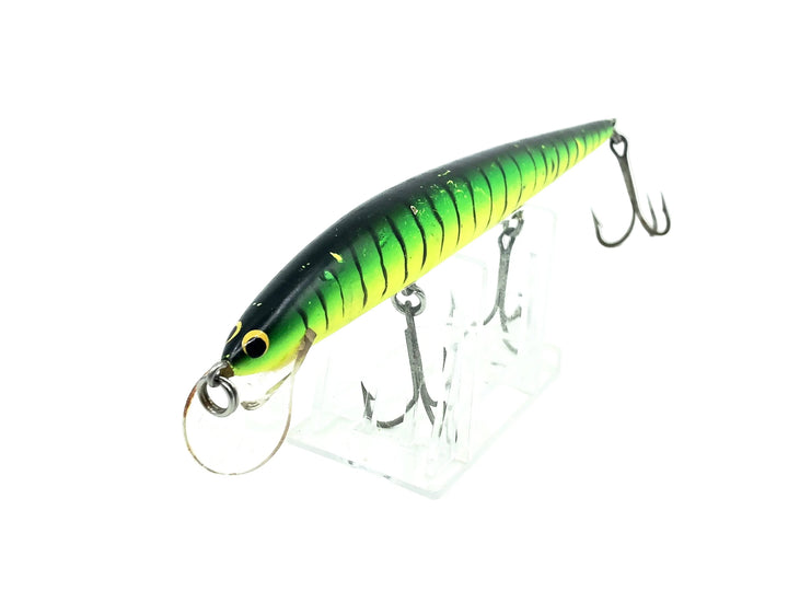 Bagley Bang-O-Lure #7 7-#116, Black Stripes on Green/Chartreuse Color