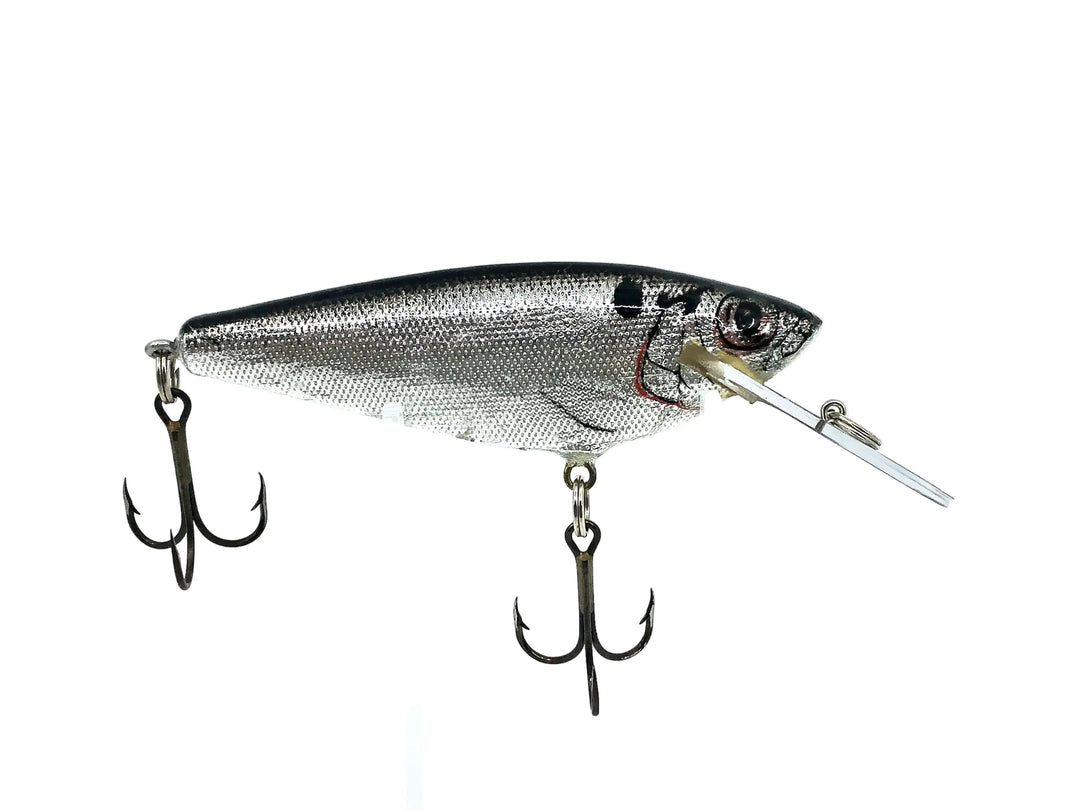 Bagley Monster Shad MSD-BS Black on Silver Foil Color