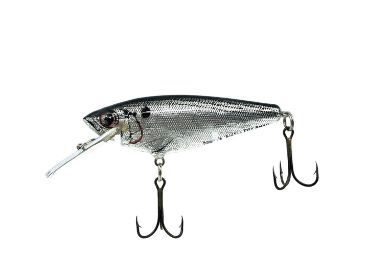 Bagley Monster Shad MSD-BS Black on Silver Foil Color