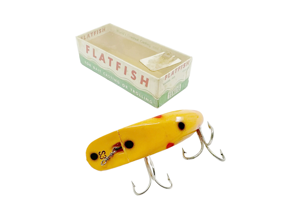 Helin Flatfish S3, Yellow with Black Dots Color In Box