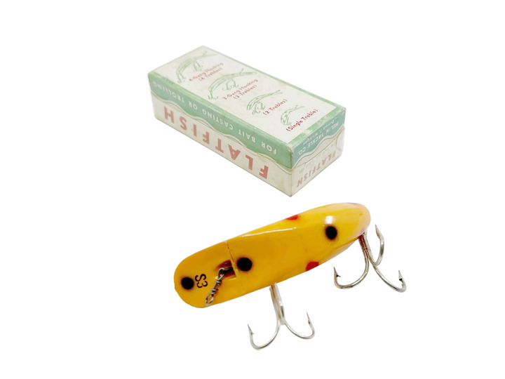 Helin Flatfish S3, Yellow with Black Dots Color In Box