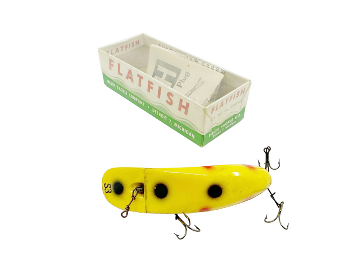 Helin Flatfish S3, Yellow with Black Dots Color In Box