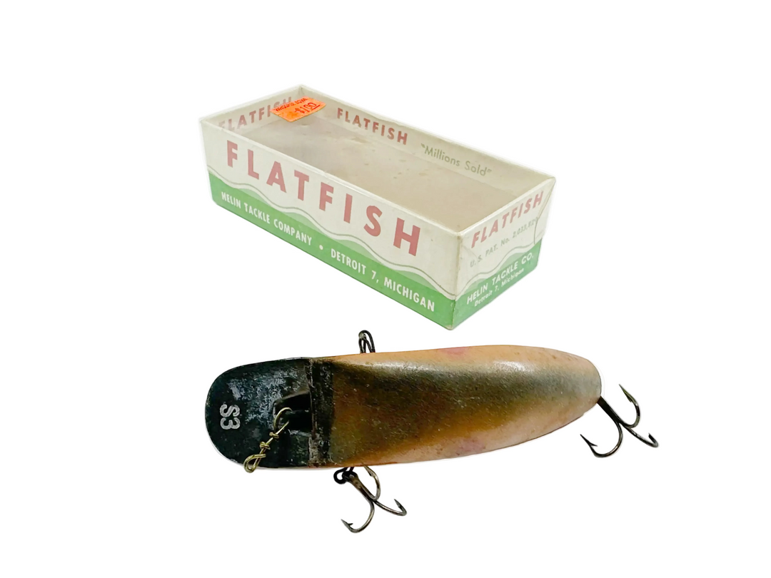 Helin Flatfish S3, OP Orange Pearl Color - Vintage Plastic