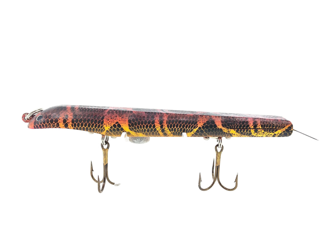 7" Suick Custom Added Weight Thriller, Red/Orange/Black Swirl Color