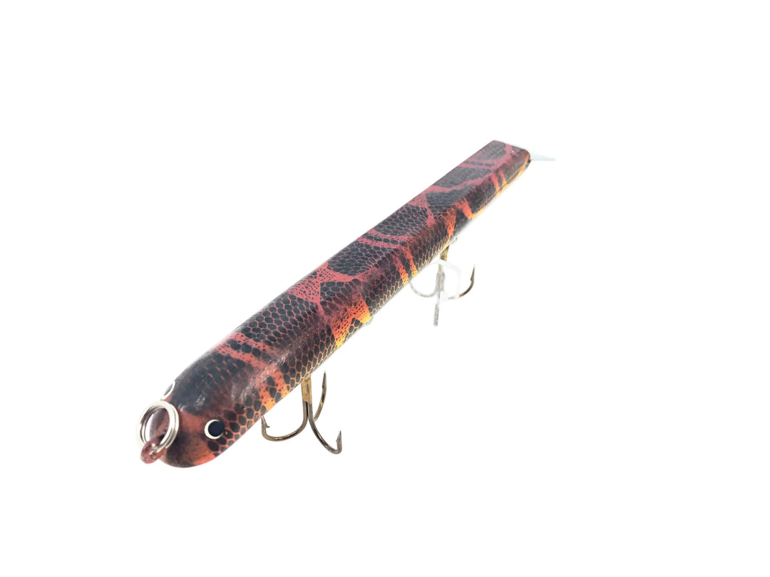 7" Suick Custom Added Weight Thriller, Red/Orange/Black Swirl Color
