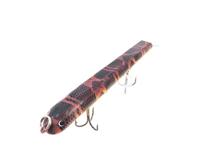 7" Suick Custom Added Weight Thriller, Red/Orange/Black Swirl Color