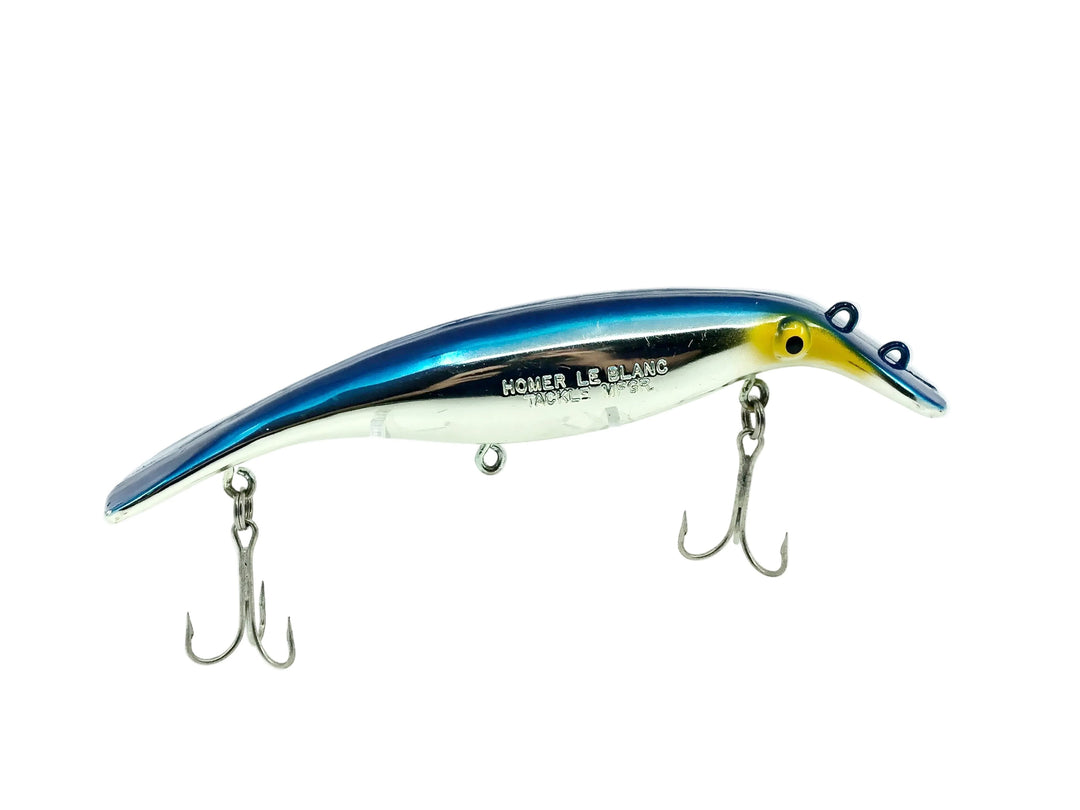 Homer Le Blanc Swim Whizz, Chrome/Blue Color- 8"