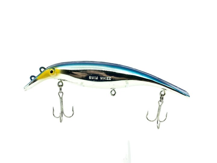Homer Le Blanc Swim Whizz, Chrome/Blue Color- 8"