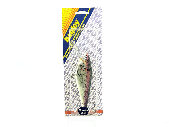 Bagley Monster Shad MSD-RT Rainbow Trout Color on Card - Tough Color!