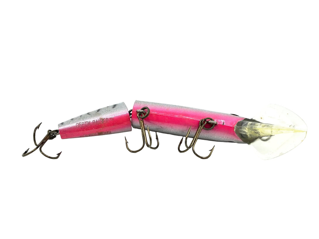 Joe Bucher Tackle Co. Buchertail Jointed Depth Raider 8", Custom Silver Flitter Tiger Color