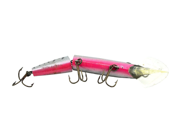 Joe Bucher Tackle Co. Buchertail Jointed Depth Raider 8", Custom Silver Flitter Tiger Color