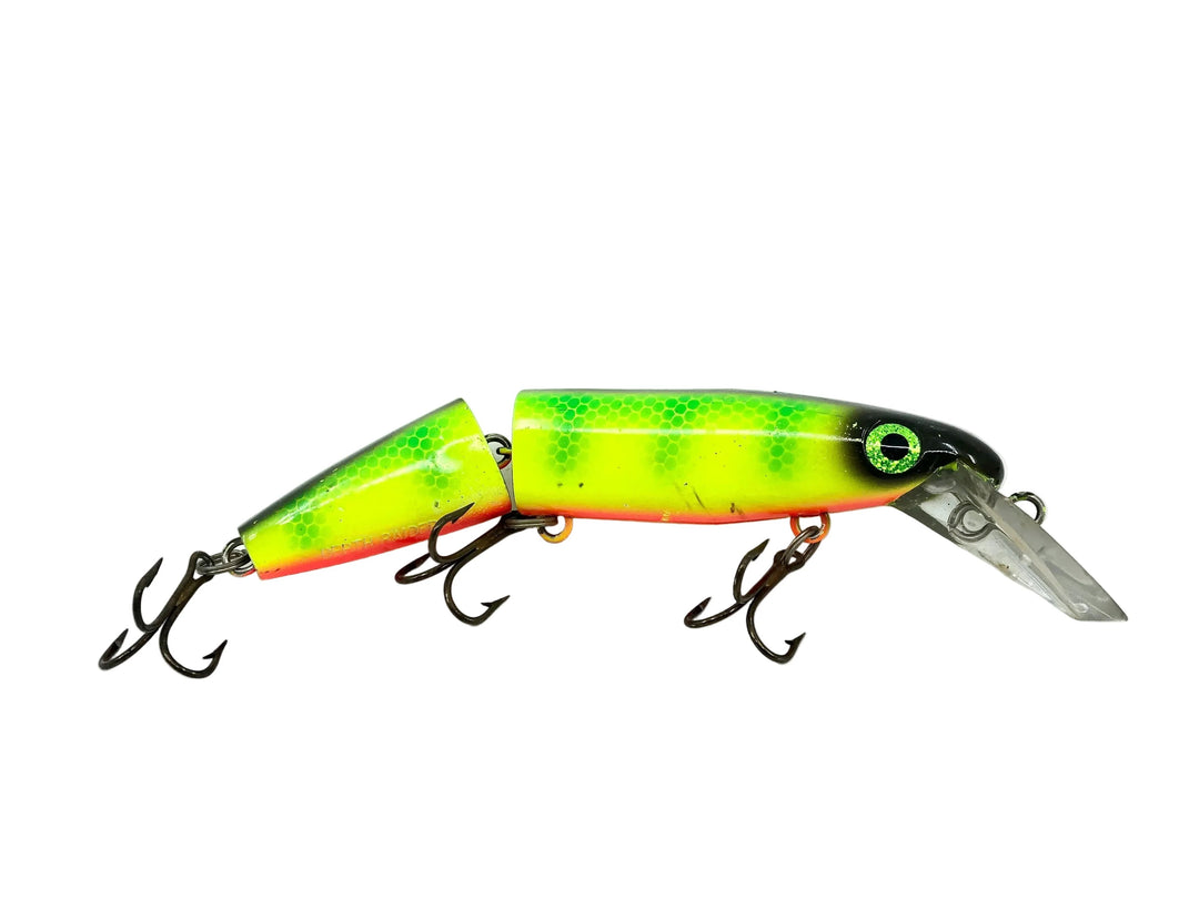 Joe Bucher Tackle Co. Buchertail Jointed Depth Raider 8", Miller Perch Color
