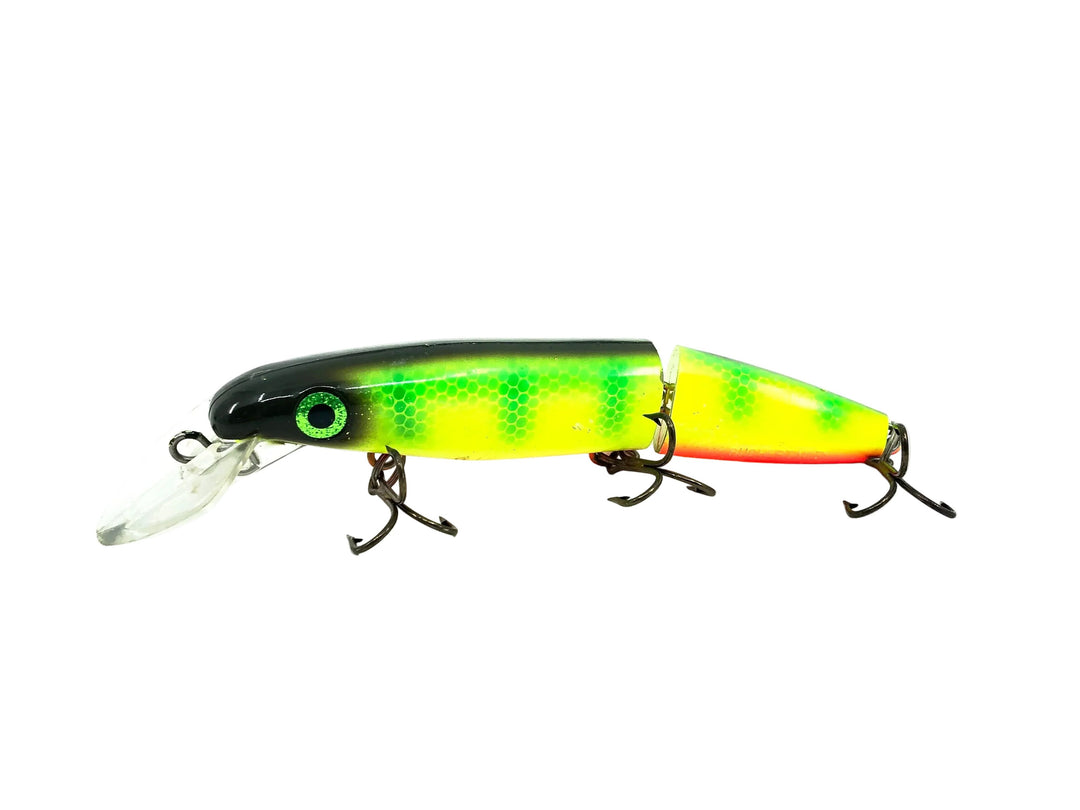 Joe Bucher Tackle Co. Buchertail Jointed Depth Raider 8", Miller Perch Color