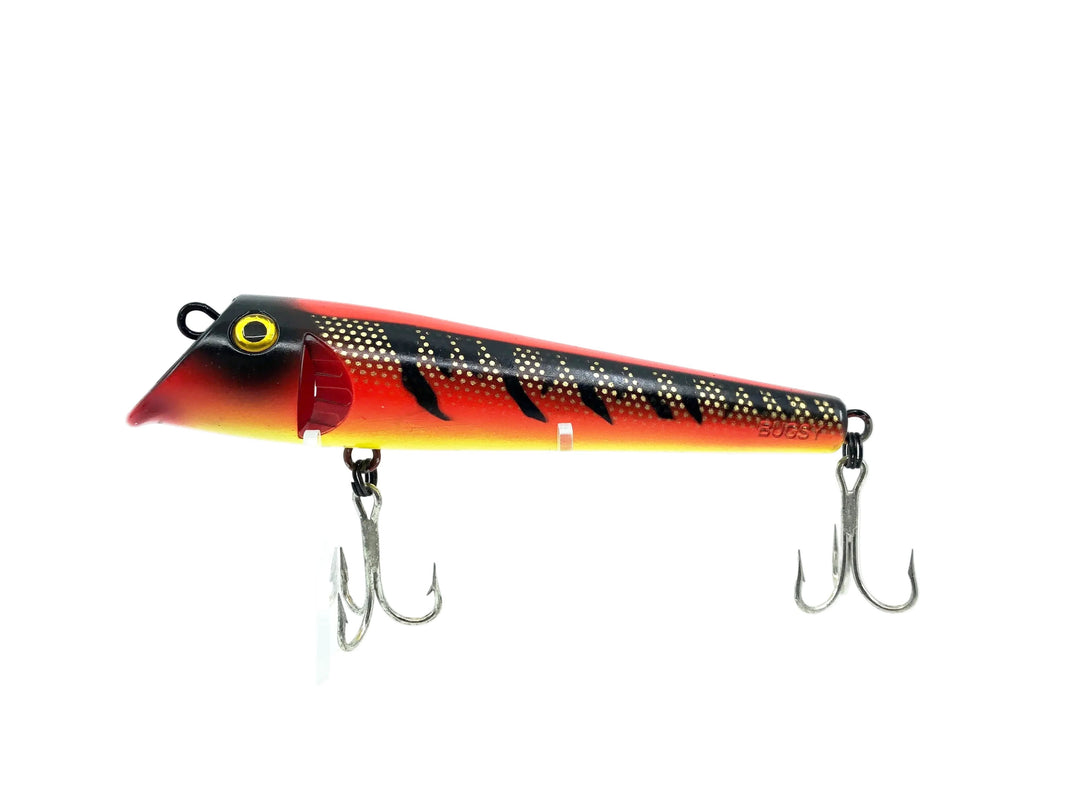 Bugsy Bait Hydraulic Lure, Red Tiger Pike Color