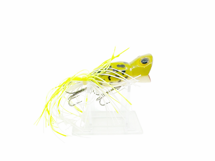 Arbogast Hula Popper, Frog/White Belly Color