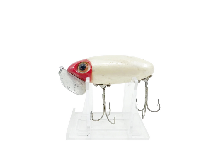 Arbogast Jitterbug 5/8oz, Red Head/White Color
