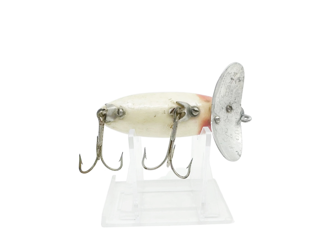 Arbogast Jitterbug 5/8oz, Red Head/White Color