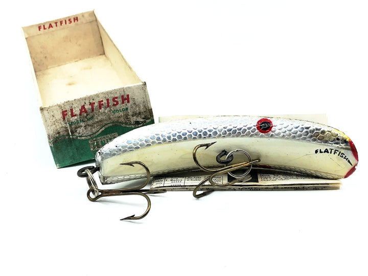 Helin T55 Musky Flatfish, Silver Scale/Black Back Color w/Box