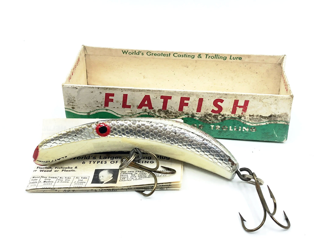 Helin T55 Musky Flatfish, Silver Scale/Black Back Color w/Box