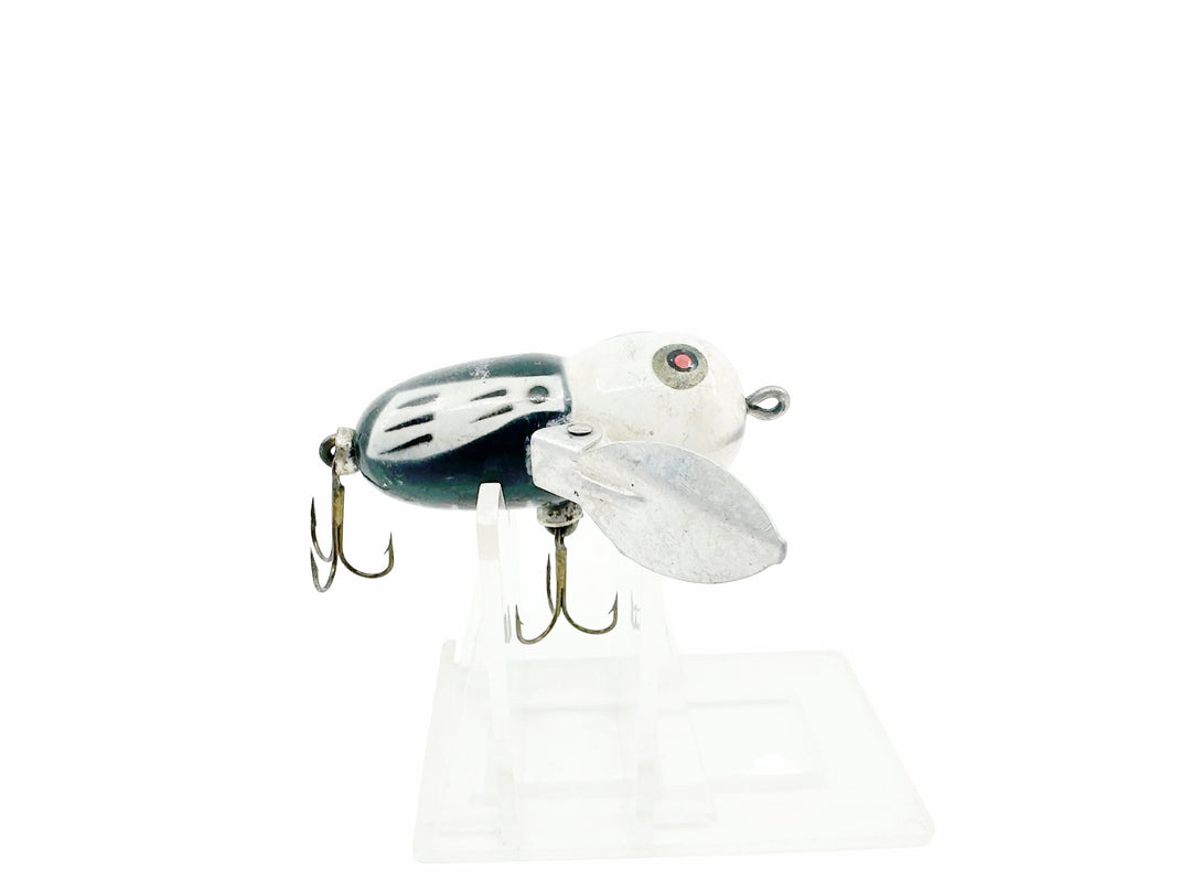 Heddon Tiny Crazy Crawler BWH Black White Head Color