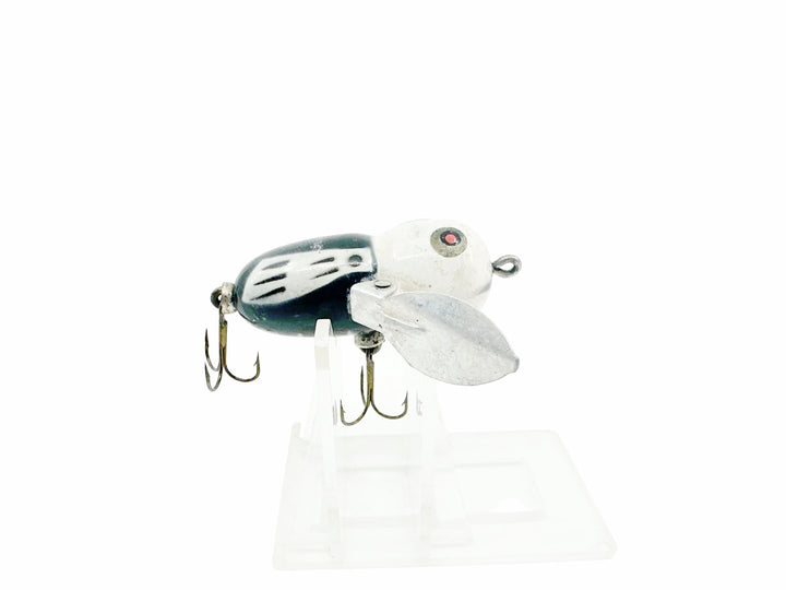 Heddon Tiny Crazy Crawler BWH Black White Head Color