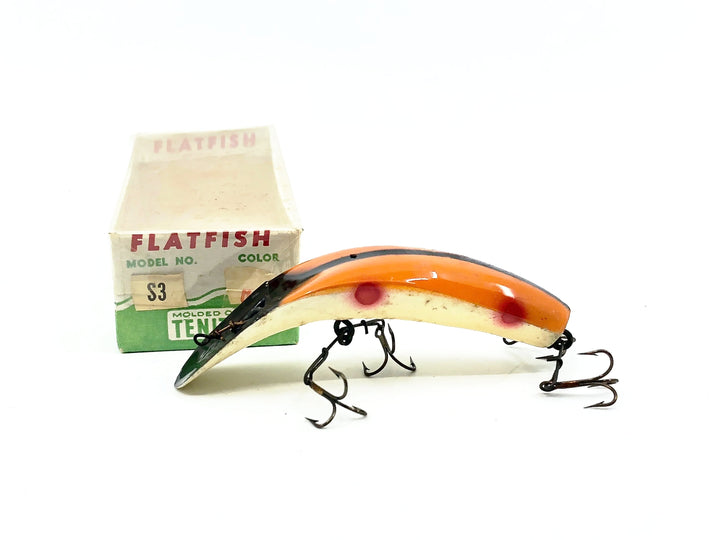 Helin Flatfish S3, OW Orange/White Belly Color w/Box - Uncommon Color