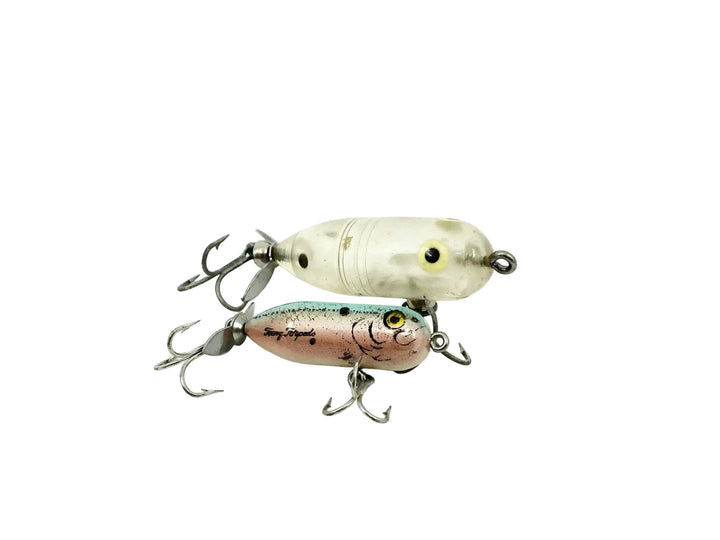Heddon Tiny/Teeny Torpedo Two Pack - Clear/G-Finish Blue Shad