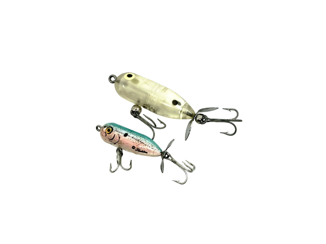 Heddon Tiny/Teeny Torpedo Two Pack - Clear/G-Finish Blue Shad