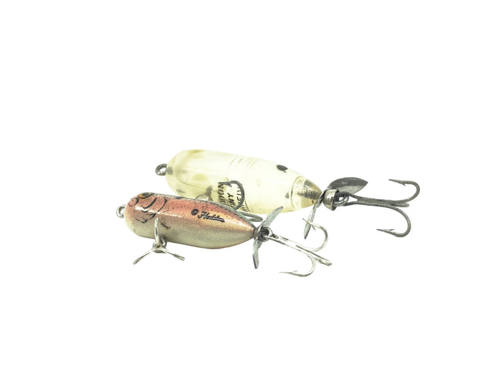 Heddon Tiny/Teeny Torpedo Two Pack - Clear/G-Finish Blue Shad