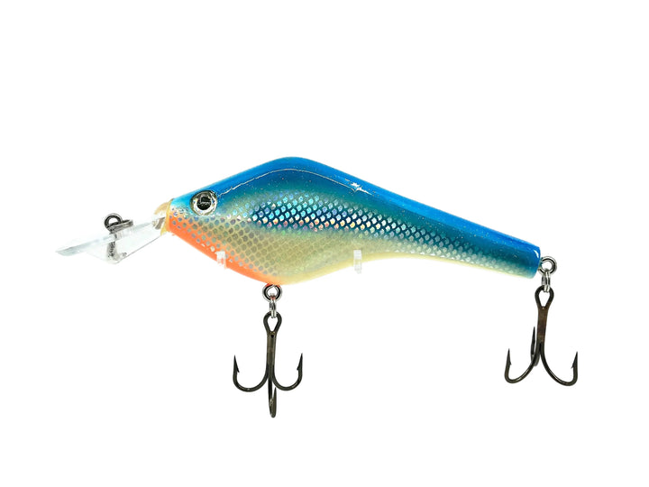 Lindy Big M Shallow Wobbler, Silver Blue Color