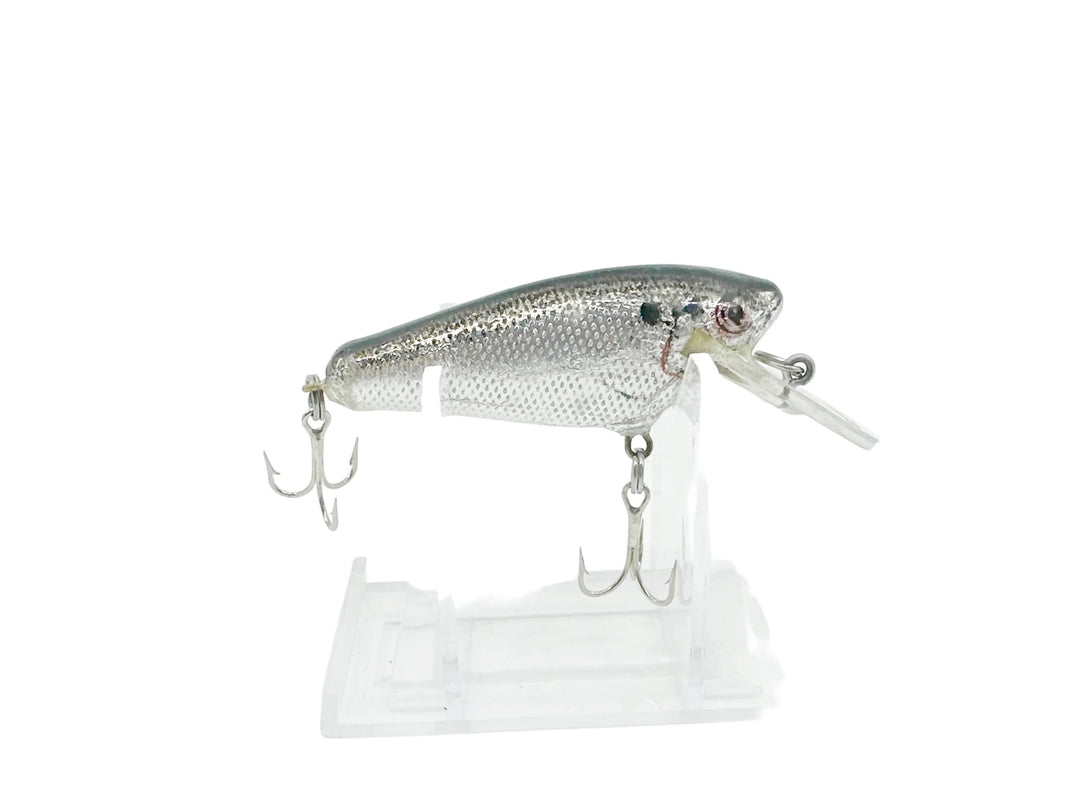 Bagley Small 4SF2 Small Fry Shad, BS Black on Silver Foil Color