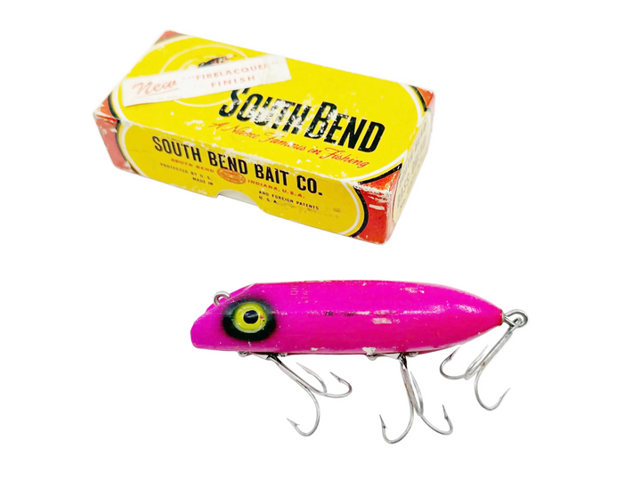 South Bend Bass-Oreno, Neon Red, "Firelacquer" In Box