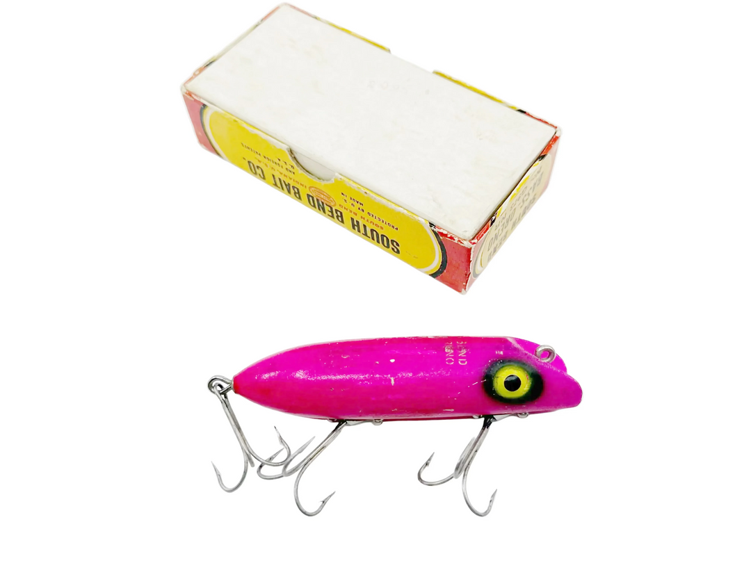 South Bend Bass-Oreno, Neon Red, "Firelacquer" In Box