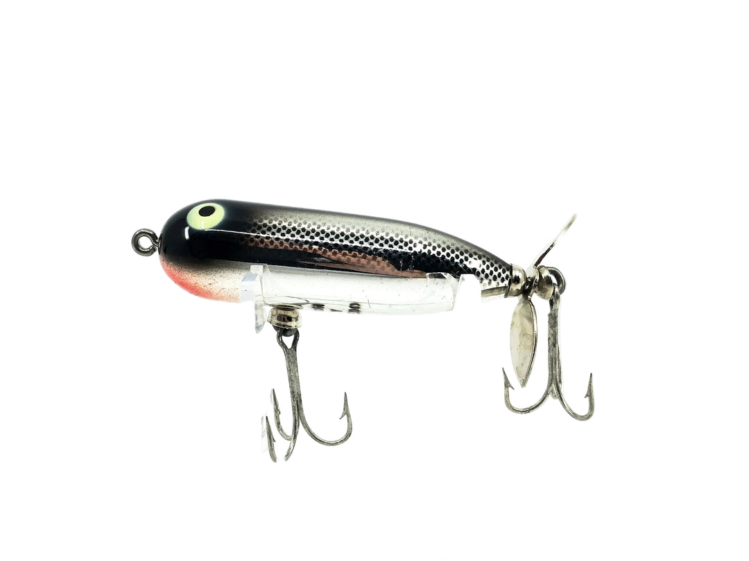 Heddon Baby Torpedo 361, NBL Nickel Black Shiner Color