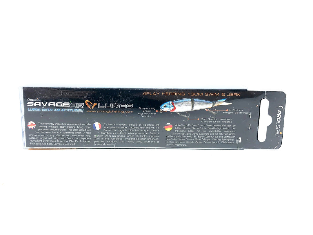 Savage Gear 4Play Herring 5" Swim &amp; Jerk, Firetiger (old design) Color w/Box