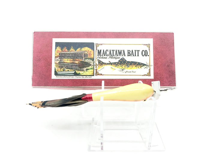 Macatawa Bait Co. Walton Feather Tail Lure w/Box Yellow Perch Color