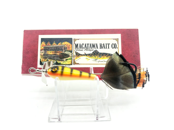 Macatawa Bait Co. Walton Feather Tail Lure w/Box Yellow Perch Color