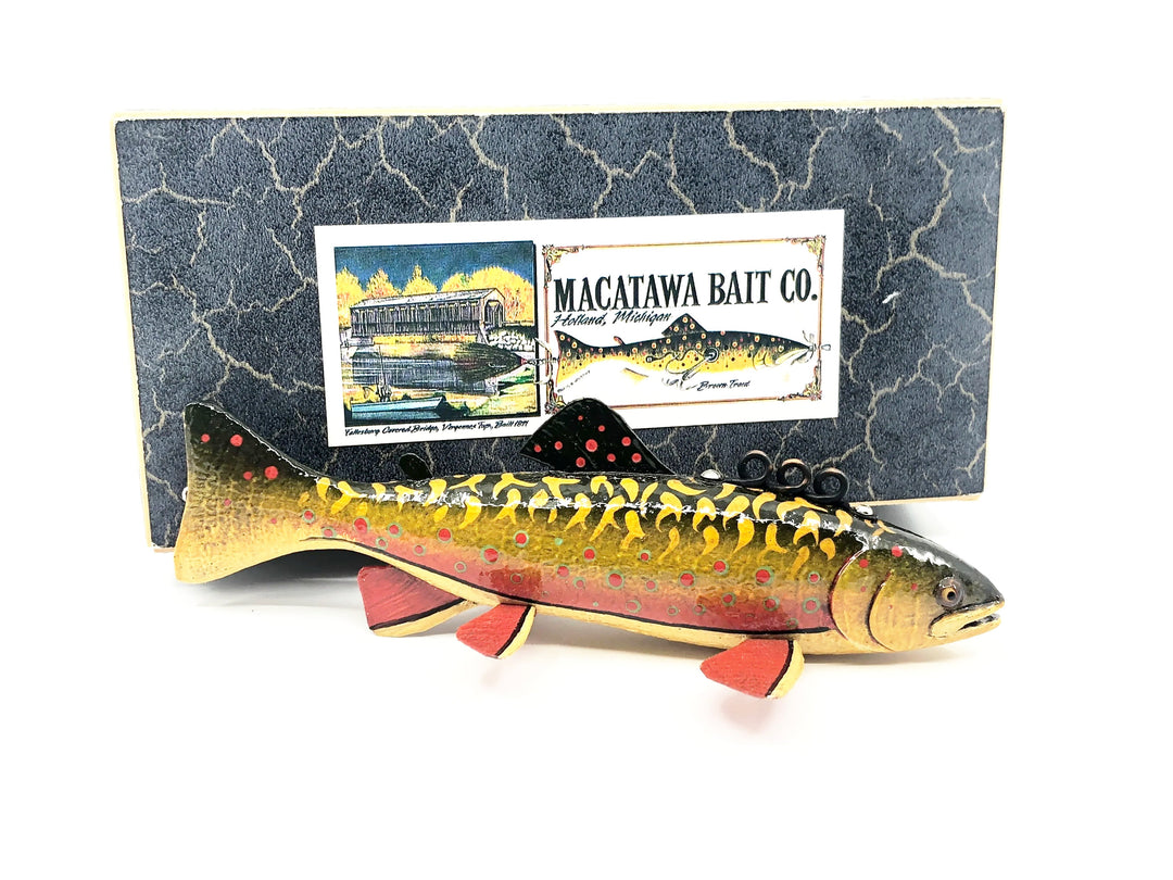Macatawa Bait Co. Brook Trout Decoy w/Box