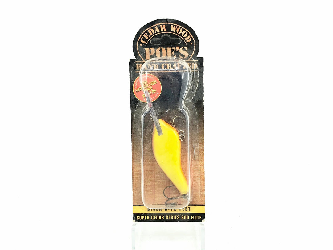 Poe's Super Cedar Series 900 Elite, #39 Brown/Chartreuse/Hot Belly Color on Card